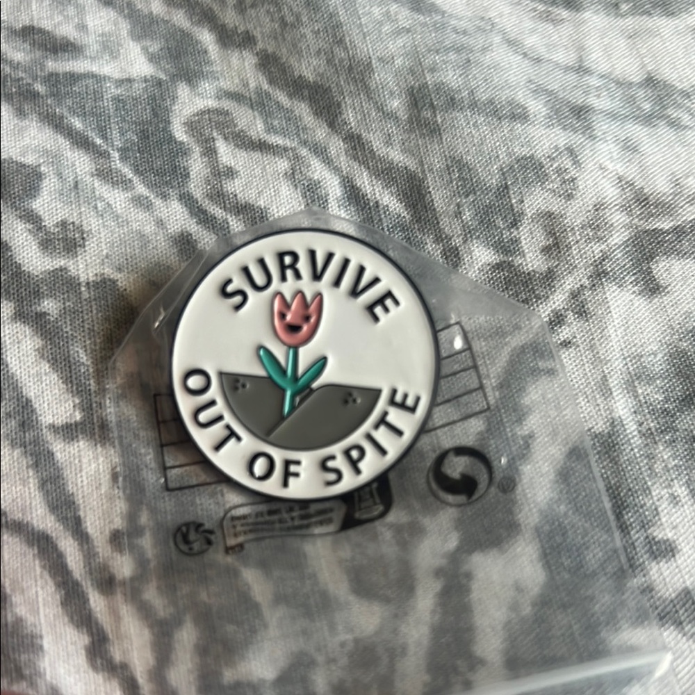 Survive Out of Spite Enamel Pin